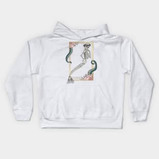 Skeleton Mermaid Kids Hoodie